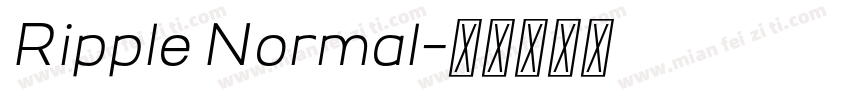 Ripple Normal字体转换